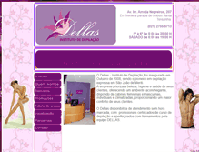 Tablet Screenshot of dellasdepilacao.com.br
